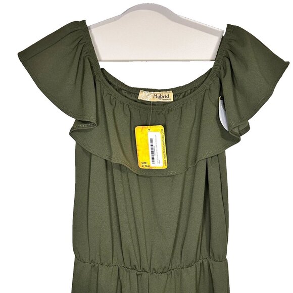 Womens Jumpsuit Olive Green Size Medium KPVJ47696 E9000 New Hybrid & Co - Picture 2 of 4